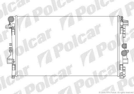 Радіатор охолодження, VITO Autobus (W639), Polcar 5040081X