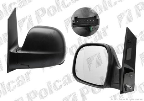 Зеркало внешнее MERCEDES VITO/ VIANO (W639), 01.03-10.10 Polcar 5040514M