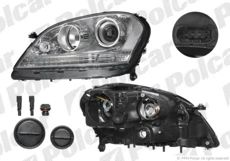 1648204861, 1EL263036-02, 440-1151R-EM ФАРА R Н7, Н7 С ЭЛ. КОР. Polcar 504510E