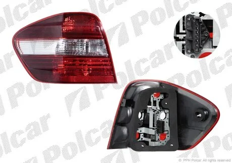 Ліхтар задній, ML-KLASSE(W164), 05- Polcar 5045872E