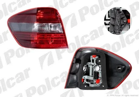 Ліхтар задній, ML-KLASSE(W164), 05- Polcar 504587E