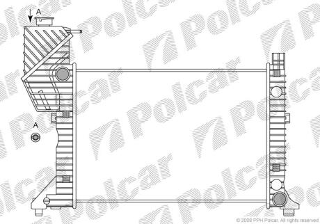 Радіатор MB Sprinter 2.3-2.9 95-06 Polcar 506208A1