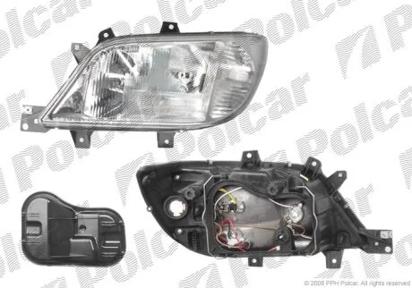 1EH008010-061, 440-1131R-EMF, 9018201561 ФАРА R Н7, Н1, Н1 ПОД ЭЛ. КОР. Polcar 5063101E