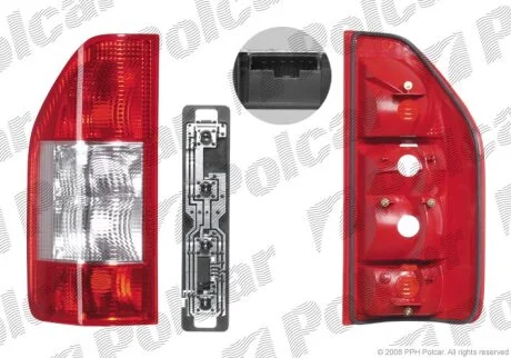 Ліхтар задній, MERC. SPRINTER, 03- Polcar 506487U