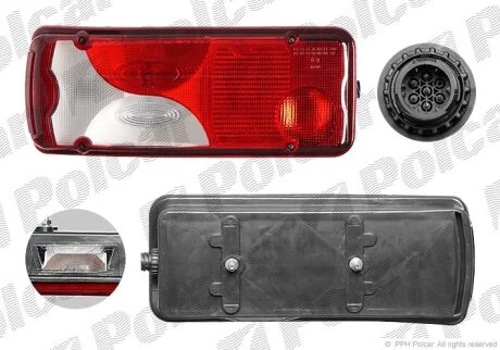 Ліхтар задній, SPRINTER 209-524,07- Polcar 5065874E
