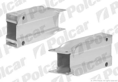 Кронштейн підсилювача переднього бампера лівий Polcar 50700731