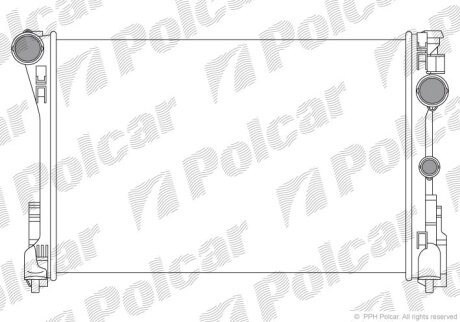 Радіатор охолодження, KLASA C (W204), 01.0 Polcar 5070081