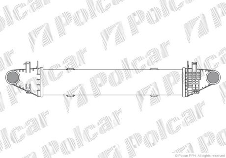 Радіатор повітря (інтеркулери), C-KLASSE (204) Polcar 5070J82