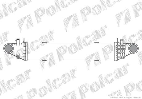 Радіатор повітря (інтеркулери), C-KLASSE (204) Polcar 5070J83