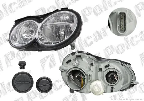 Фара основна 209 (C209-CLK/CABRIO Polcar 507109H