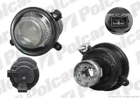 Фара передня, FORTWO COUPE/CITY Polcar 509529E