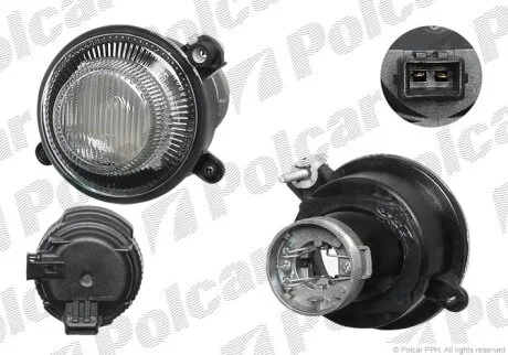 Фара передня, FORTWO COUPE/CITY Polcar 509529E