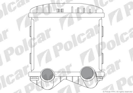 Радіатор повітря (Інтеркулер) Polcar 5095J81X