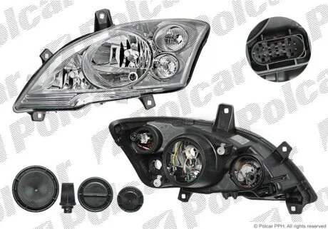 Фара основна VITO/VIANO, 10.10- Polcar 50N109H