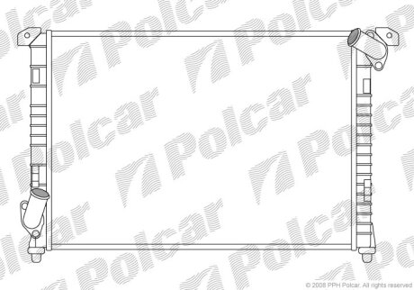 Радіатор охолодження, MINI kabriolet (R52) Polcar 5101082