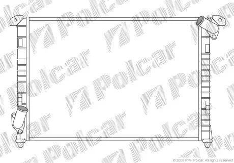 Радіатор охолодження, MINI kabriolet (R52) Polcar 5101082