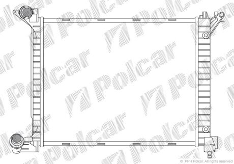Радіатор охолодження, MINI (R50, R53), 06. Polcar 5101084