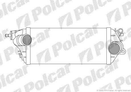 Радіатор повітря (інтеркулери), MINI (R50, R53), 06. Polcar 5101J82X