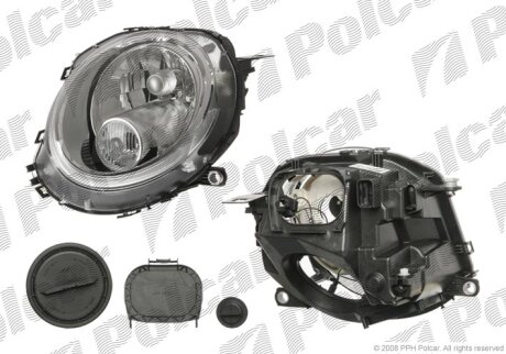 Фара основна, ONE/COOPER, 07- Polcar 5102101E