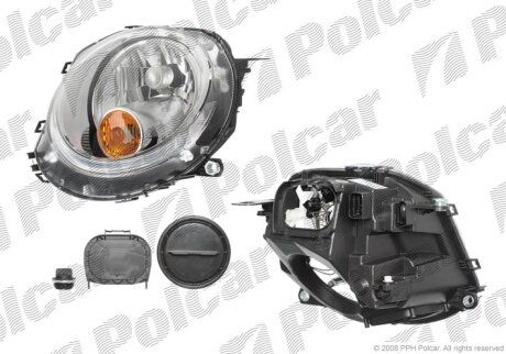 Фара основна, ONE/COOPER, 07- Polcar 510210E