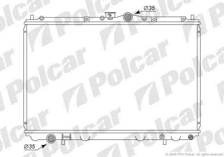Радіатор охолодження, CARISMA (DA_), 05.95 Polcar 5210081
