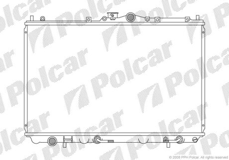 Радіатор охолодження, CARISMA (DA_), 05.95 Polcar 5210082