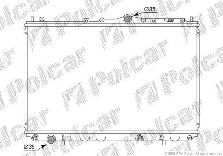 MB925662, MR187415, MR911492, PL031181 РАДИАТОР F8QT (1,9 TD) Polcar 5210083