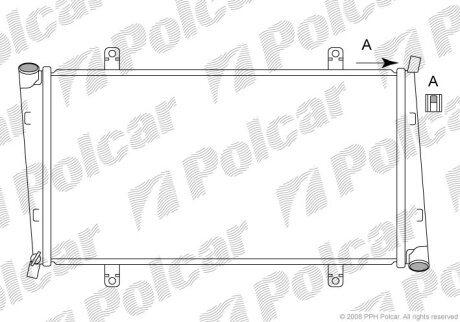 Радіатор охолодження, CARISMA (DA_), 05.95 Polcar 5210084