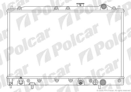 Радіатор охолодження, LANCER IV liftback (Polcar 5216083