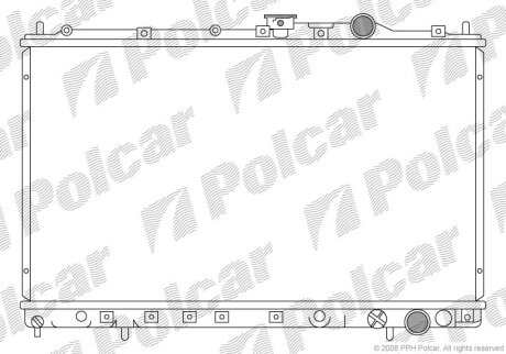 Радіатор охолодження, GALANT VI (E3_A), 11 Polcar 5220081