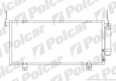 GALANT 04-- радиатор кондиционера Polcar 5223K8C1