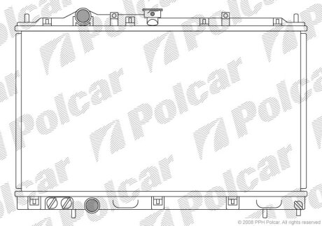 Радіатор охолодження, COLT V (CJ_, CP_), 0 Polcar 5231081