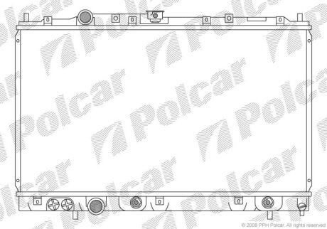 Радіатор охолодження, COLT V (CJ_, CP_), 0 Polcar 5231083