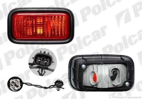 19-0612-05-2, 523397-E, MN161677 ФОНАРЬ ЗАДН. БАМПЕРА L Polcar 5233970E