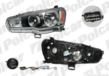 214-1190L-EM2, 8301A389 ФАРА L НВ4, НВ3 ПОД ЭЛ. КОР. Polcar 523409E