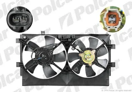 Вентилятори з корпусом / кронштейном Polcar 523423W2