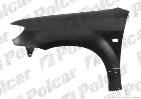 Крило переднє праве Mitsubishi OUTLANDER, 2004- Polcar 526502