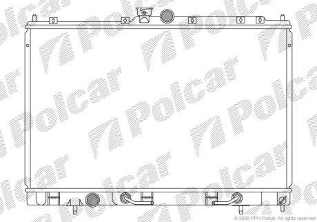 Радіатор охолодження, OUTLANDER I (CU_W), Polcar 5265081