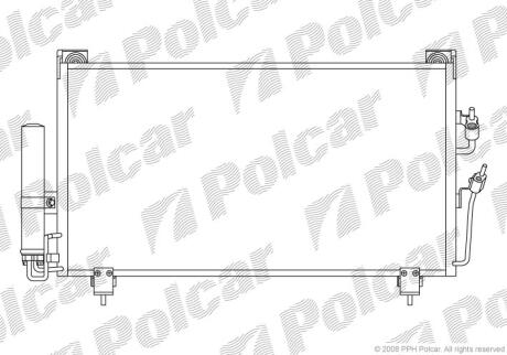 OUTLANDER CUOW 03-- радиатор кондиционера Polcar 5265K8C1