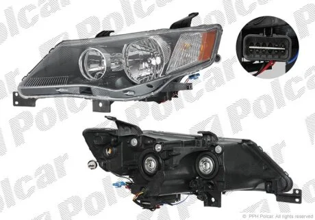 20-12160-05-2, 214-1188L-M-LD-EM2, 8301A159 ФАРА L НВ4, НВ3 С ЭЛ. КОР. Polcar 526609E