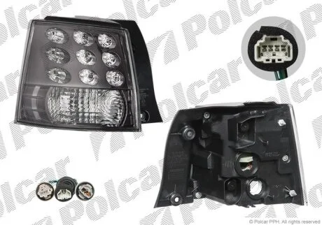 Ліхтар задній OUTLANDER, 03.07- Polcar 526687E