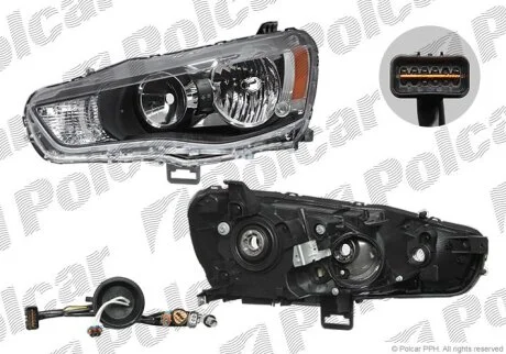 214-1198R-EM2, 8301B553, 8301B941 ФАРА L НВ4, НВ3 ПОД ЭЛ. КОР. Polcar 526709E