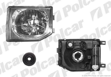 Фара основна, MITSUB. PAJERO, 97- Polcar 527309E