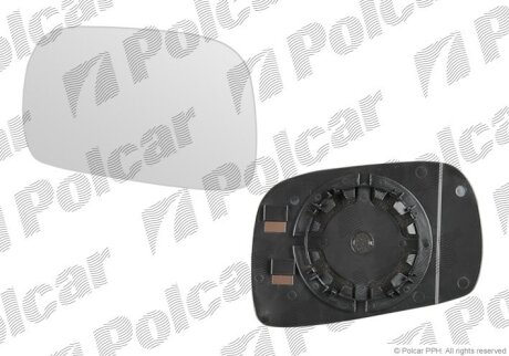Вставка зовнішнього дзеркала правий, OPEL AGILA, 01-08 Polcar 5503555M