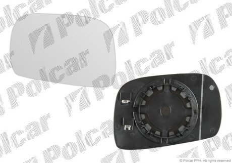 Вставка зовнішнього дзеркала правий OPEL AGILA, 01-08 Polcar 5503557M