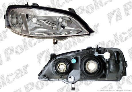 Фара основна, OPEL ASTRA G, 98- Polcar 5508100E