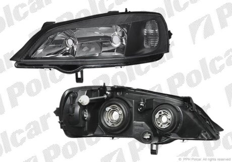 Фара основна, OPEL ASTRA G, 98- Polcar 5508104E