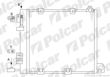 Радіатори кондиціонера Polcar 5508K8C2
