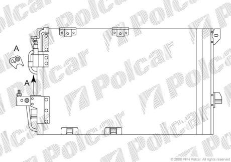 Радіатори кондиціонера Polcar 5508K8C3
