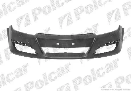 Бампер передній Opel Astra H, 2004- Polcar 55090712